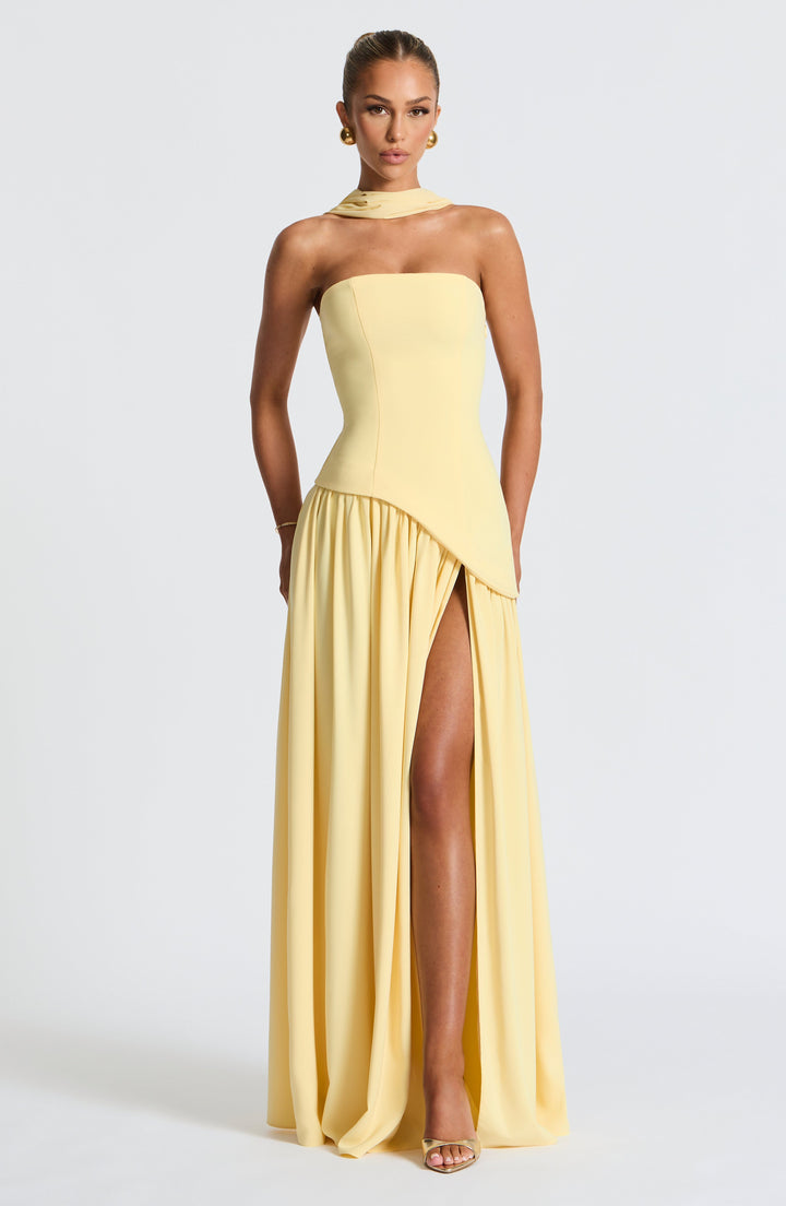 WENDY | ELEGANT BACKLESS PLEATED MAXI DRESS