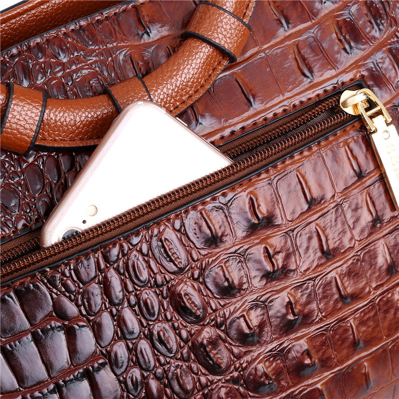 ORLENE | RETRO GRADIENT CROCODILE HANDBAG