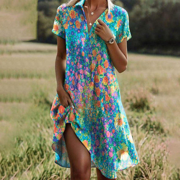 HELEN | VINTAGE FLORAL MIDI DRESS