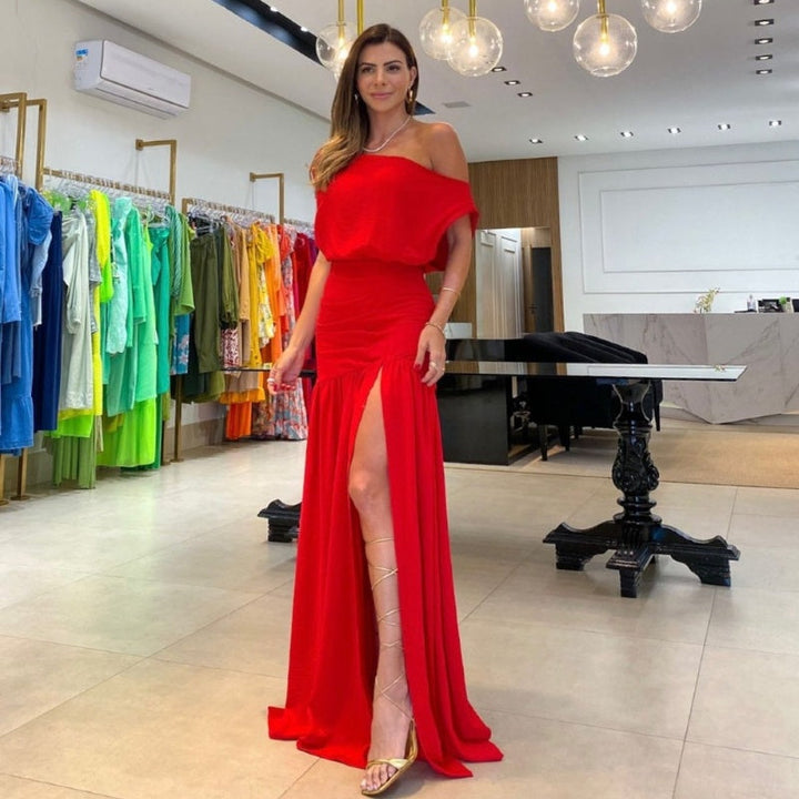 LESLIE | OFF-SHOULDER MAXI DRESS