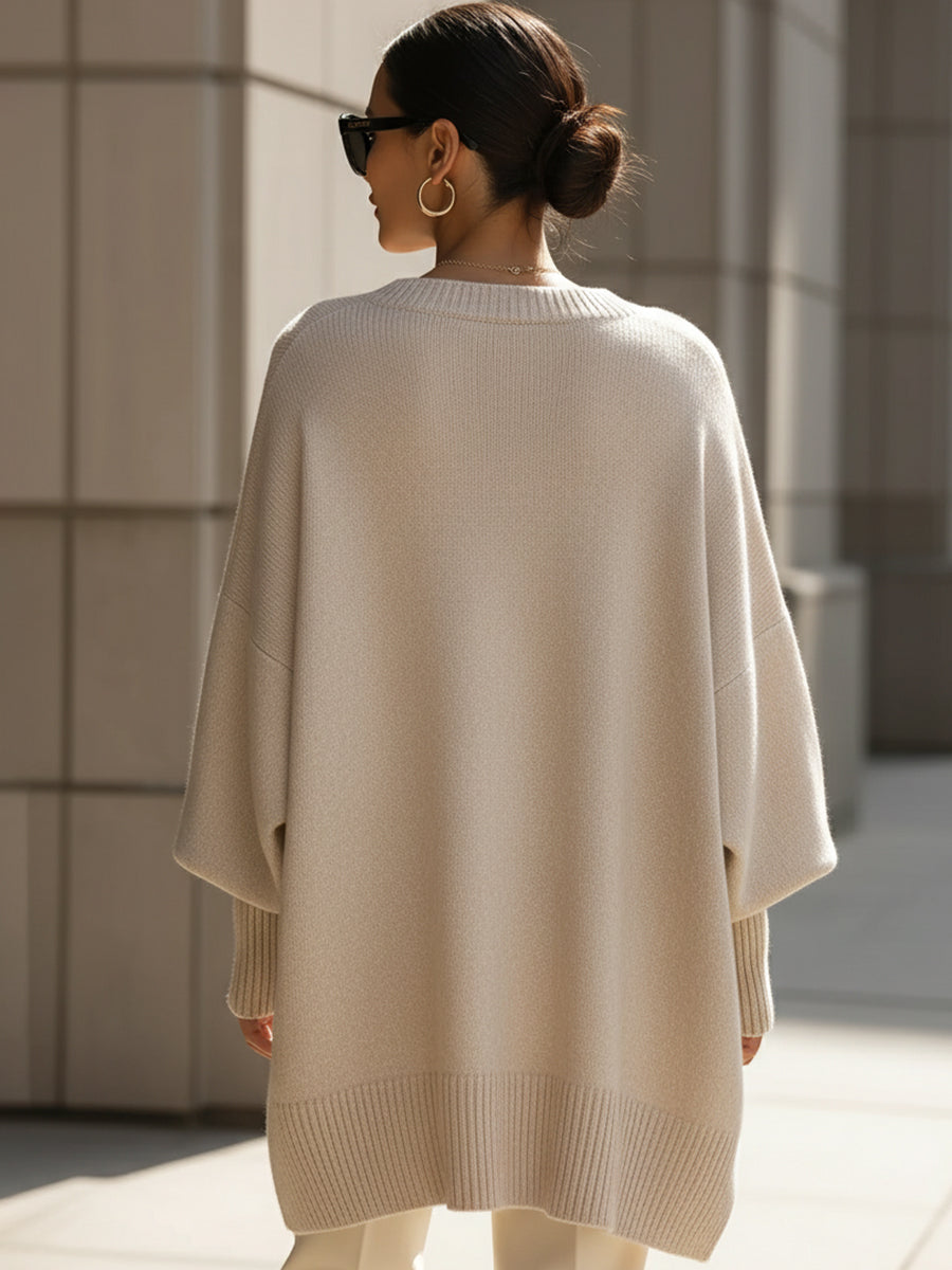 LUISA | OVERSIZED RIBBED SWEATER