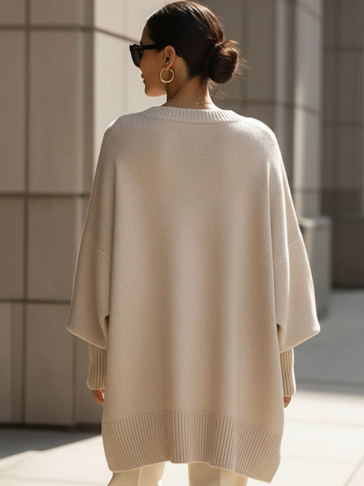 LUISA | OVERSIZED RIBBED SWEATER