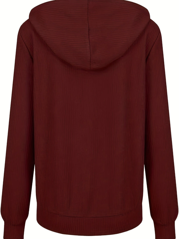 SIENNA | WOMEN’S RIBBED ZIP-UP HOODIE
