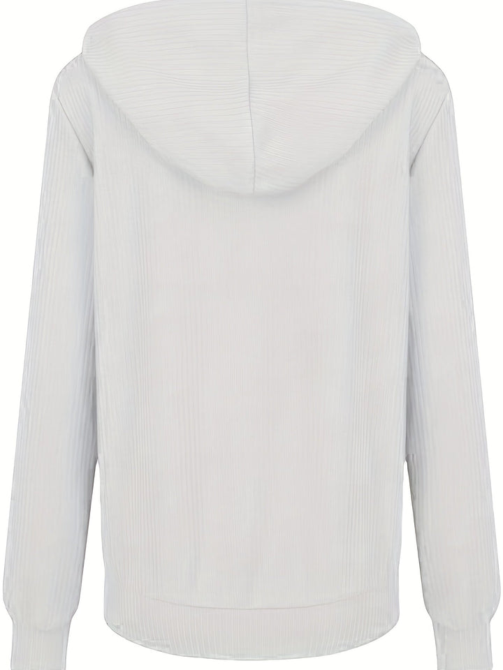 SIENNA | WOMEN’S RIBBED ZIP-UP HOODIE