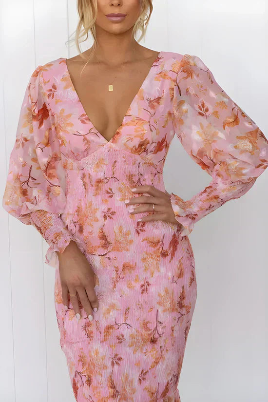 JASMINE | FLORAL MIDI DRESS
