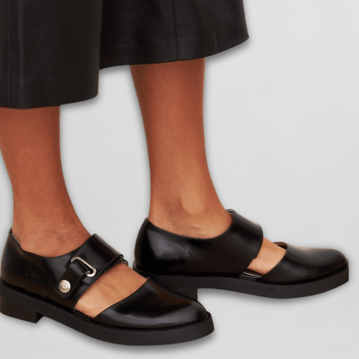 SASHA | RETRO BUCKLE MARY JANE SHOES
