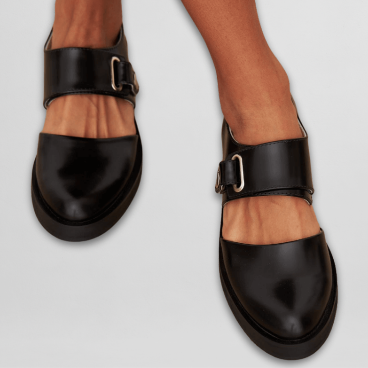 SASHA | RETRO BUCKLE MARY JANE SHOES