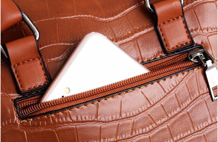 PAULA | 4-PIECE CROCODILE HANDBAG SET