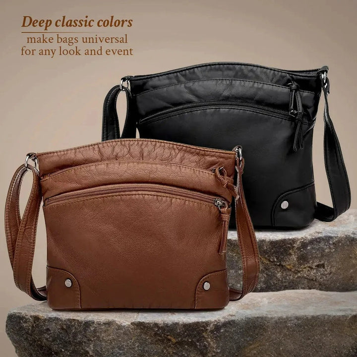 ALIYAH | FUNCTIONAL ELEGANT LEATHER SHOULDER BAG