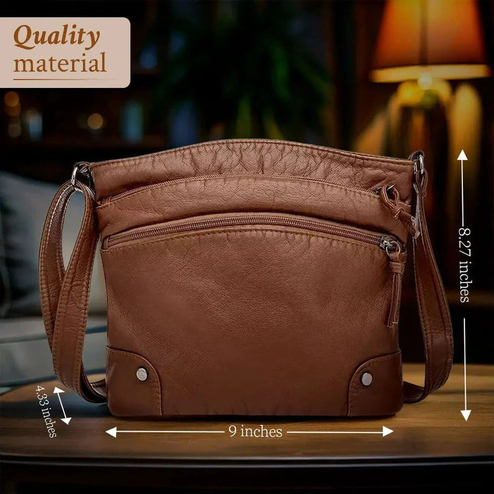 ALIYAH | FUNCTIONAL ELEGANT LEATHER SHOULDER BAG