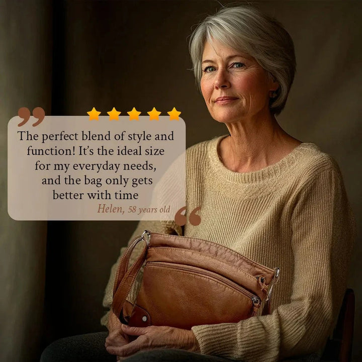 ALIYAH | FUNCTIONAL ELEGANT LEATHER SHOULDER BAG