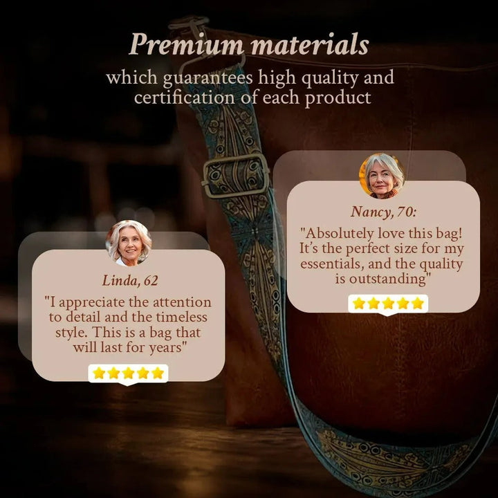 ALANNA | VINTAGE LEATHER BUCKET BAG