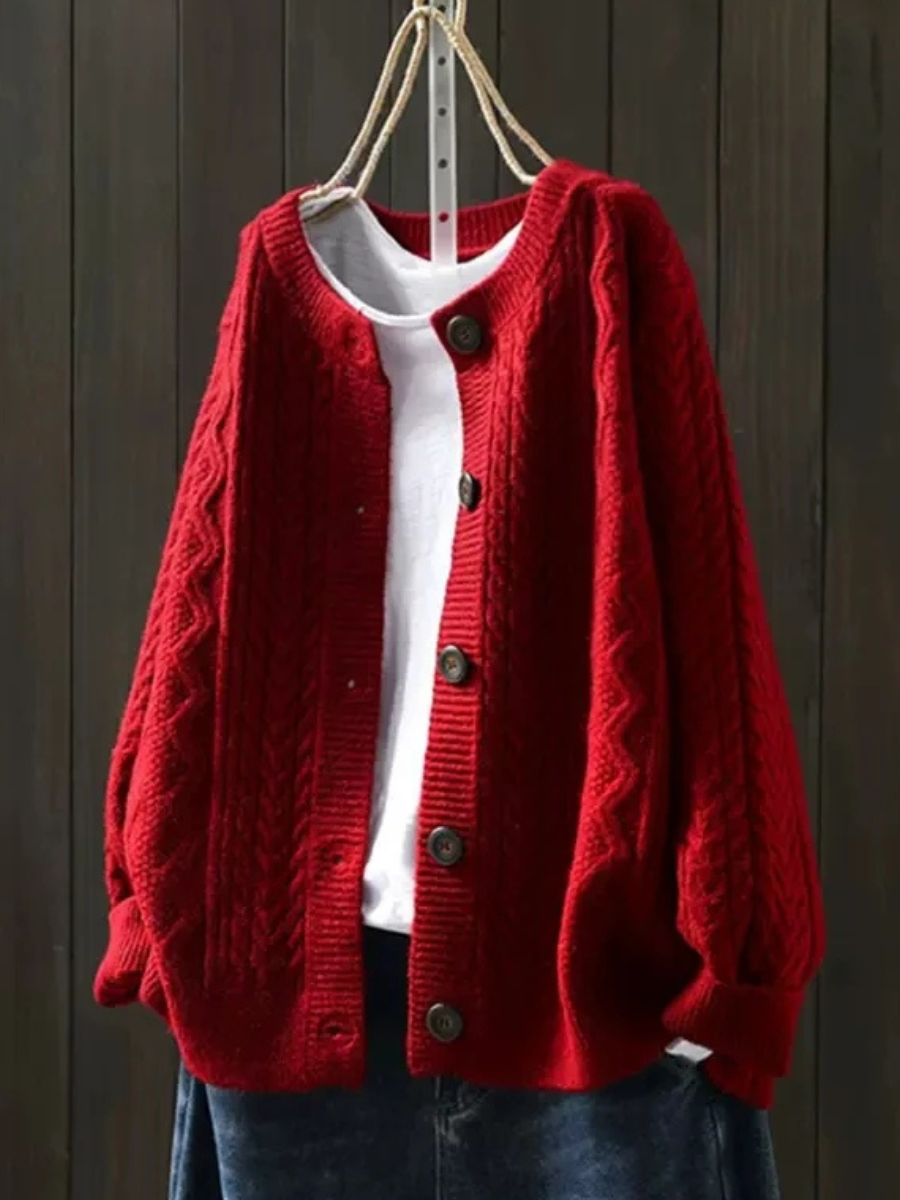 VENUS | CABLE KNIT CARDIGAN