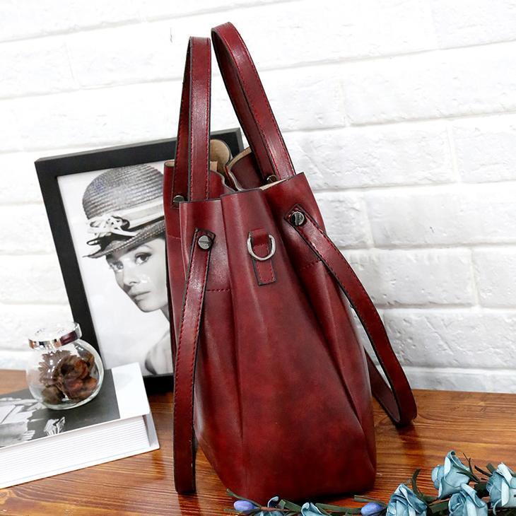 SHELLY | RETRO FOUR-PIECE VEGAN LEATHER BAG SET