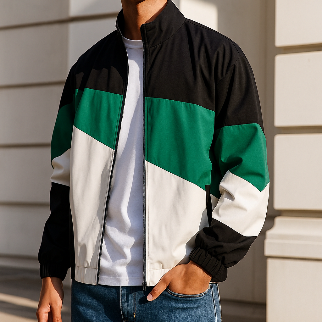 XAVIER | MEN’S COLOUR-BLOCK WINDBREAKER