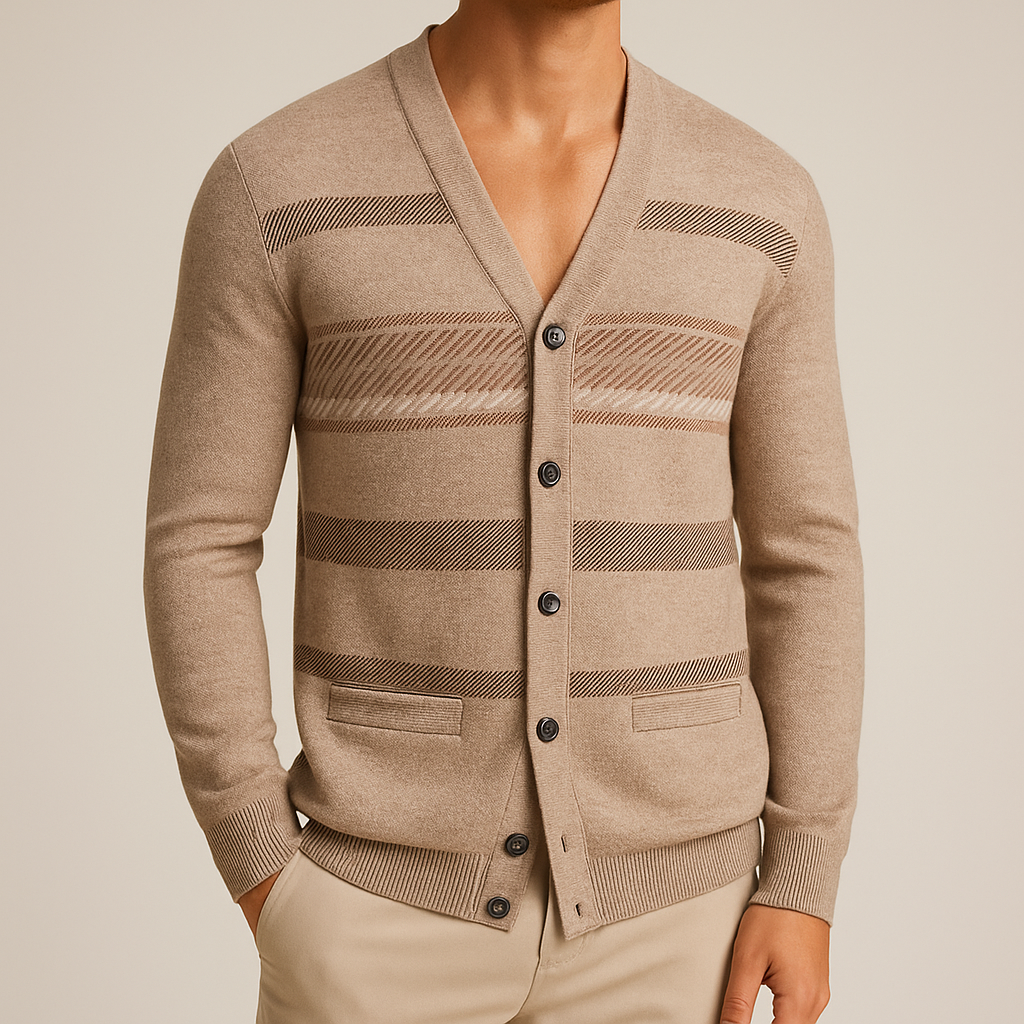 ROBERT | TAILORED WOOL-BLEND CARDIGAN