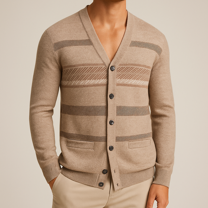 ROBERT | TAILORED WOOL-BLEND CARDIGAN