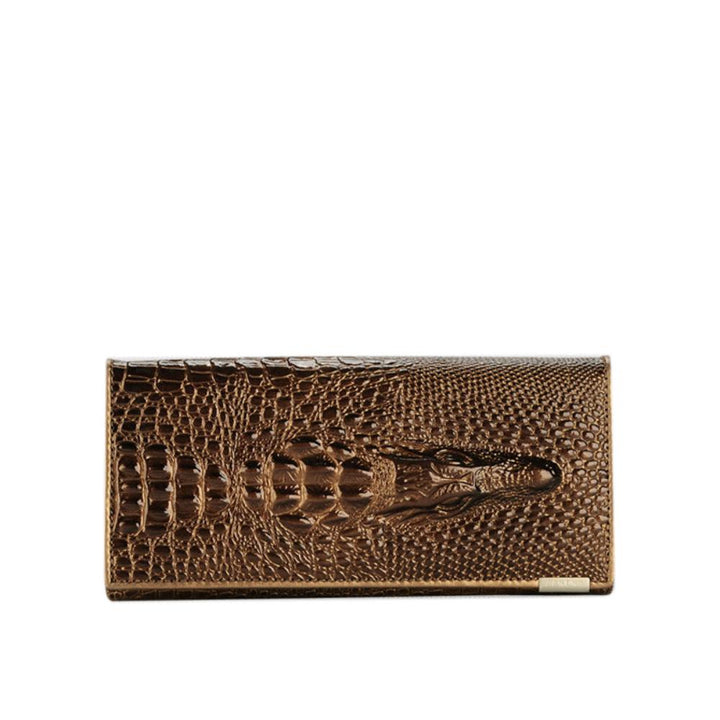 CHARLENE | LUXURY CROCODILE-EMBOSSED LEATHER WALLET