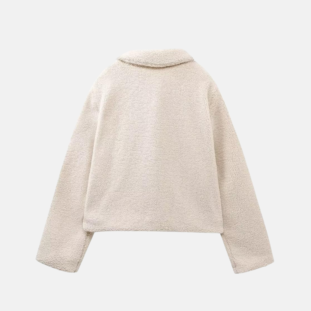 LESLIE | WOMEN’S CROPPED FLEECE JACKET