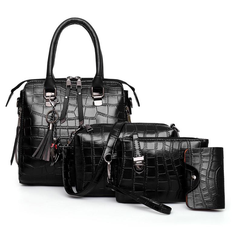 PAULA | 4-PIECE CROCODILE HANDBAG SET