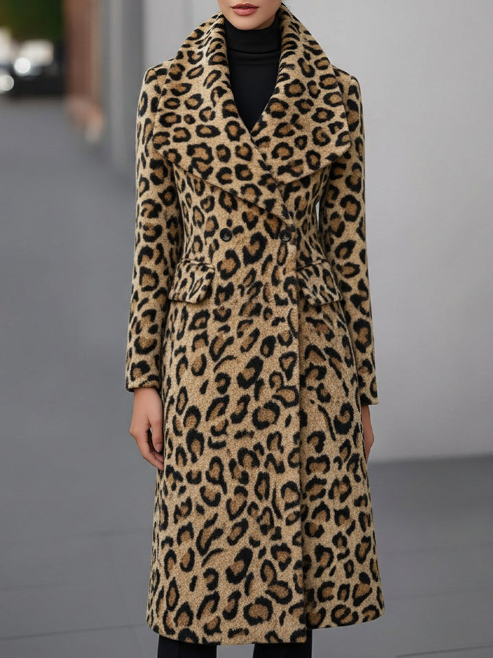 CANDICE | WOMEN’S LEOPARD PRINT WOOL COAT
