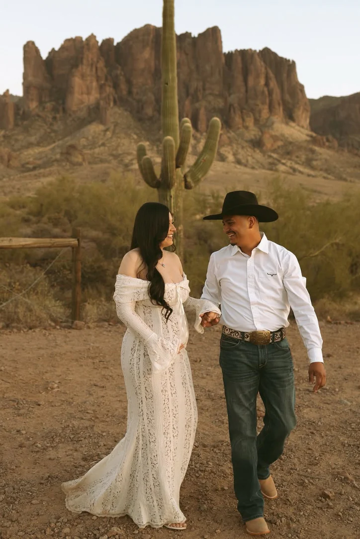 ANNA | ELEGANT HOLLOW OUT LACE MATERNITY DRESS