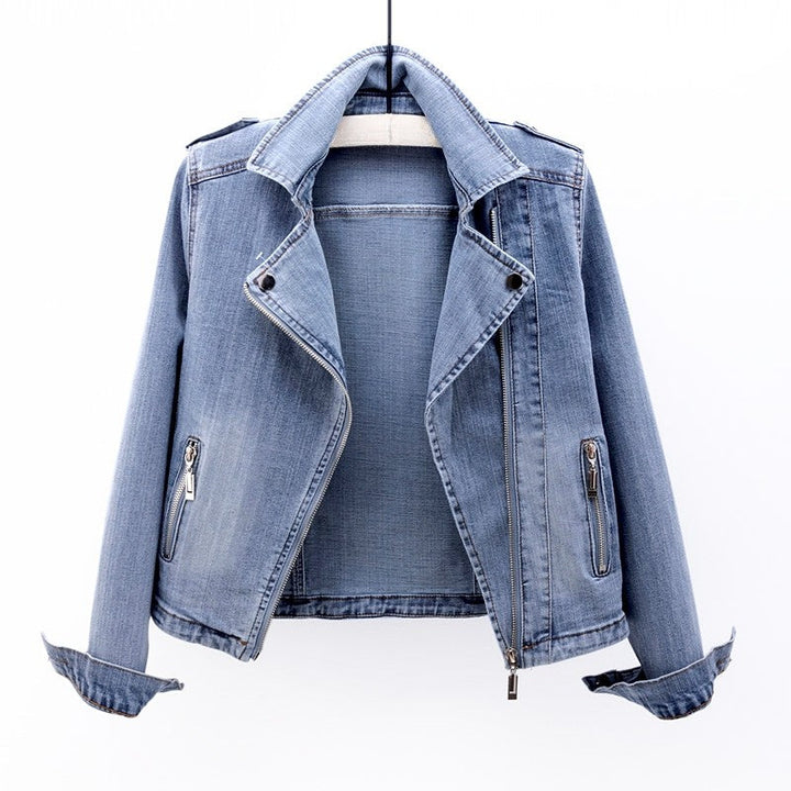 HAZEL | WOMEN’S VINTAGE MOTO DENIM JACKET