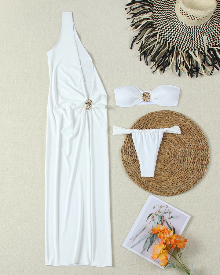 HANNAH | 3-PIECE BANDEAU BIKINI & COVER-UP SET