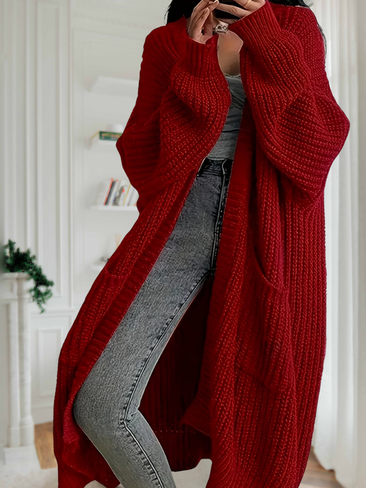 CLAUDIA | OPEN-FRONT LONGLINE SWEATER