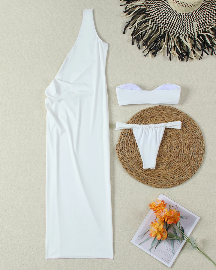 HANNAH | 3-PIECE BANDEAU BIKINI & COVER-UP SET