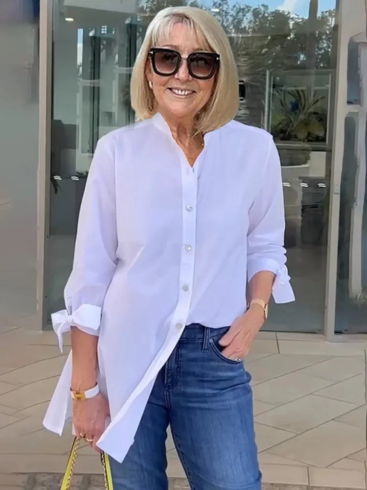 SHEREE | GATHERED-BACK COTTON SHIRT JACKET