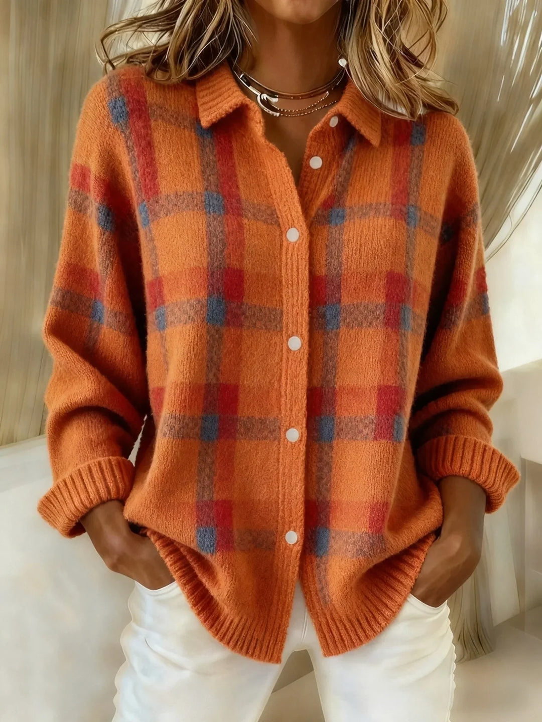 MILLIE | PLAID SWEATER