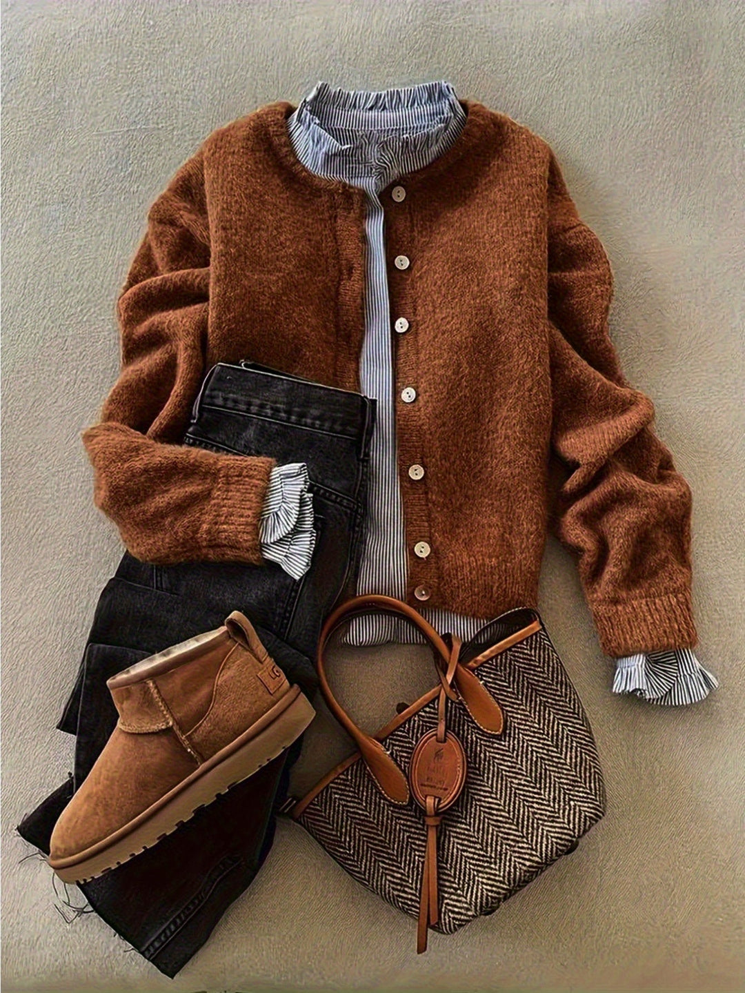 NERISSA | WOMEN’S KNIT BUTTON-UP CARDIGAN