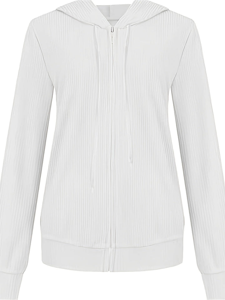 SIENNA | WOMEN’S RIBBED ZIP-UP HOODIE