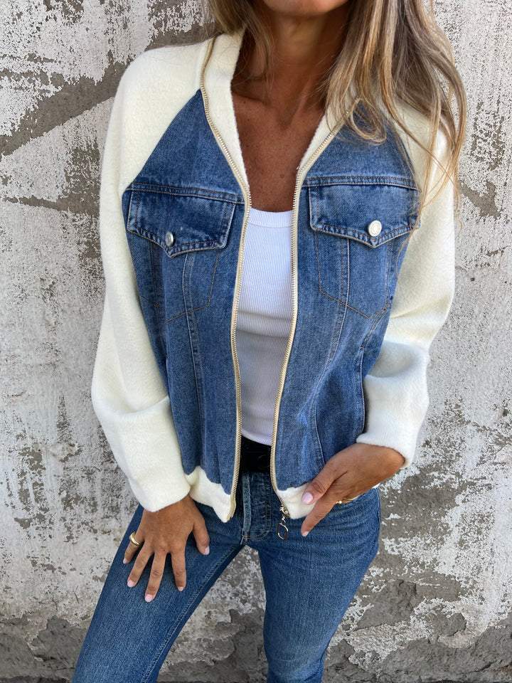 NYMPHA | EVERYDAY V-NECK ZIP JACKET
