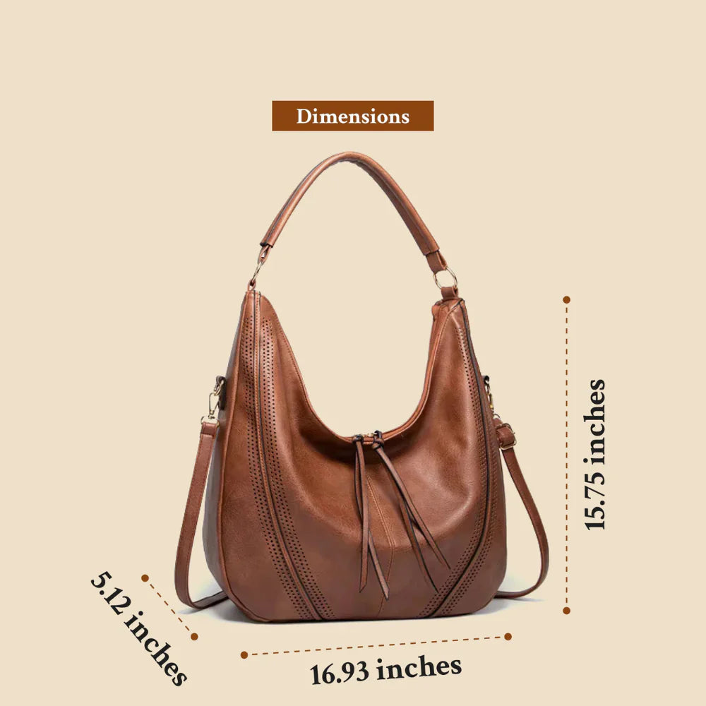 SHANE | ELEGANT TASSEL DETAIL SHOULDER BAG