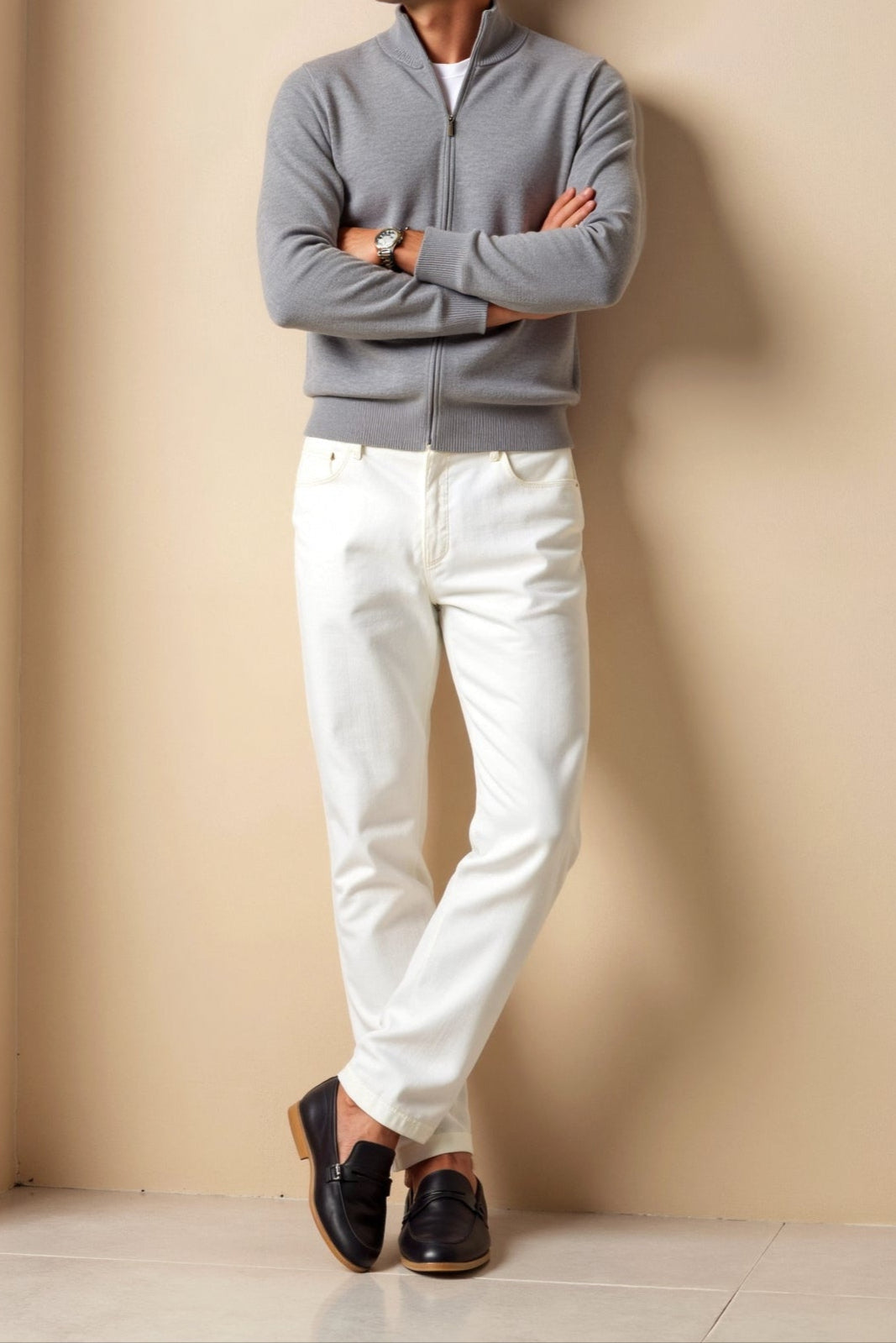 TONY | SLIM-FIT CARDIGAN SWEATER