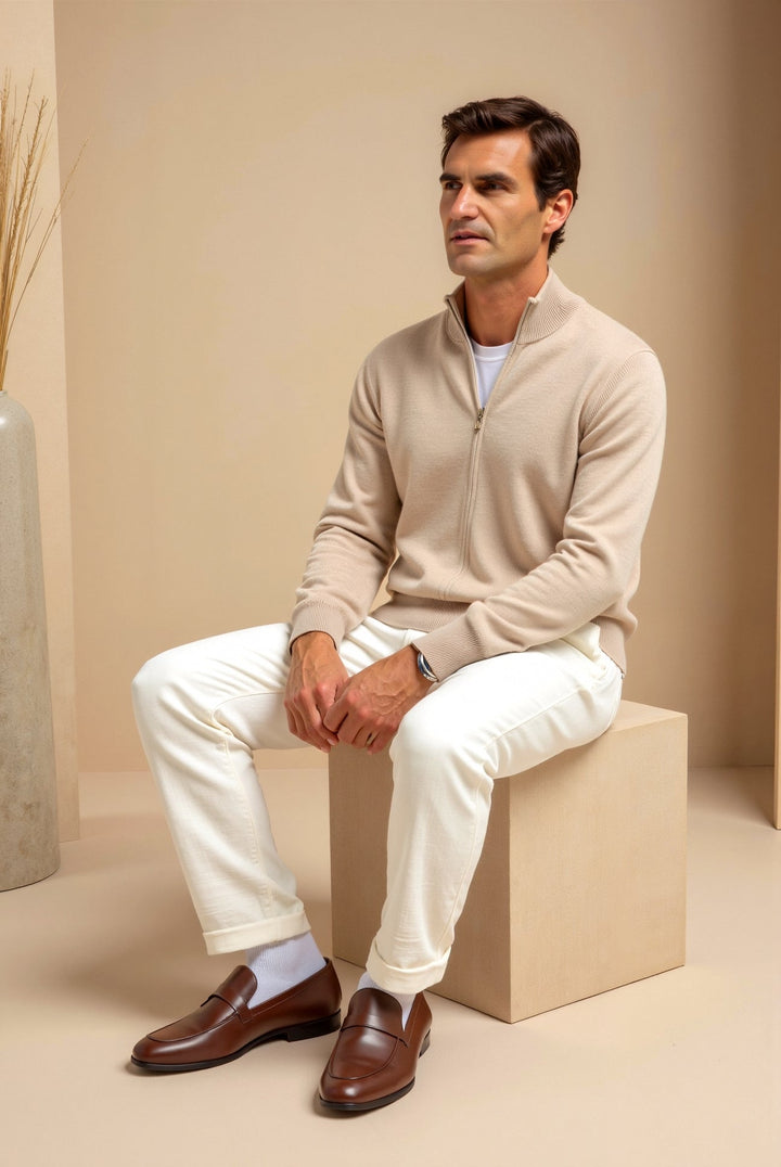 TONY | SLIM-FIT CARDIGAN SWEATER