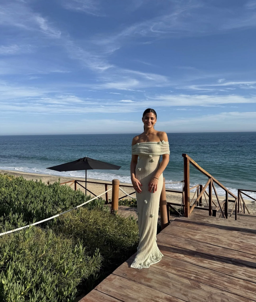 KYLIE | OFF-SHOULDER FLORAL MATERNITY MAXI DRESS