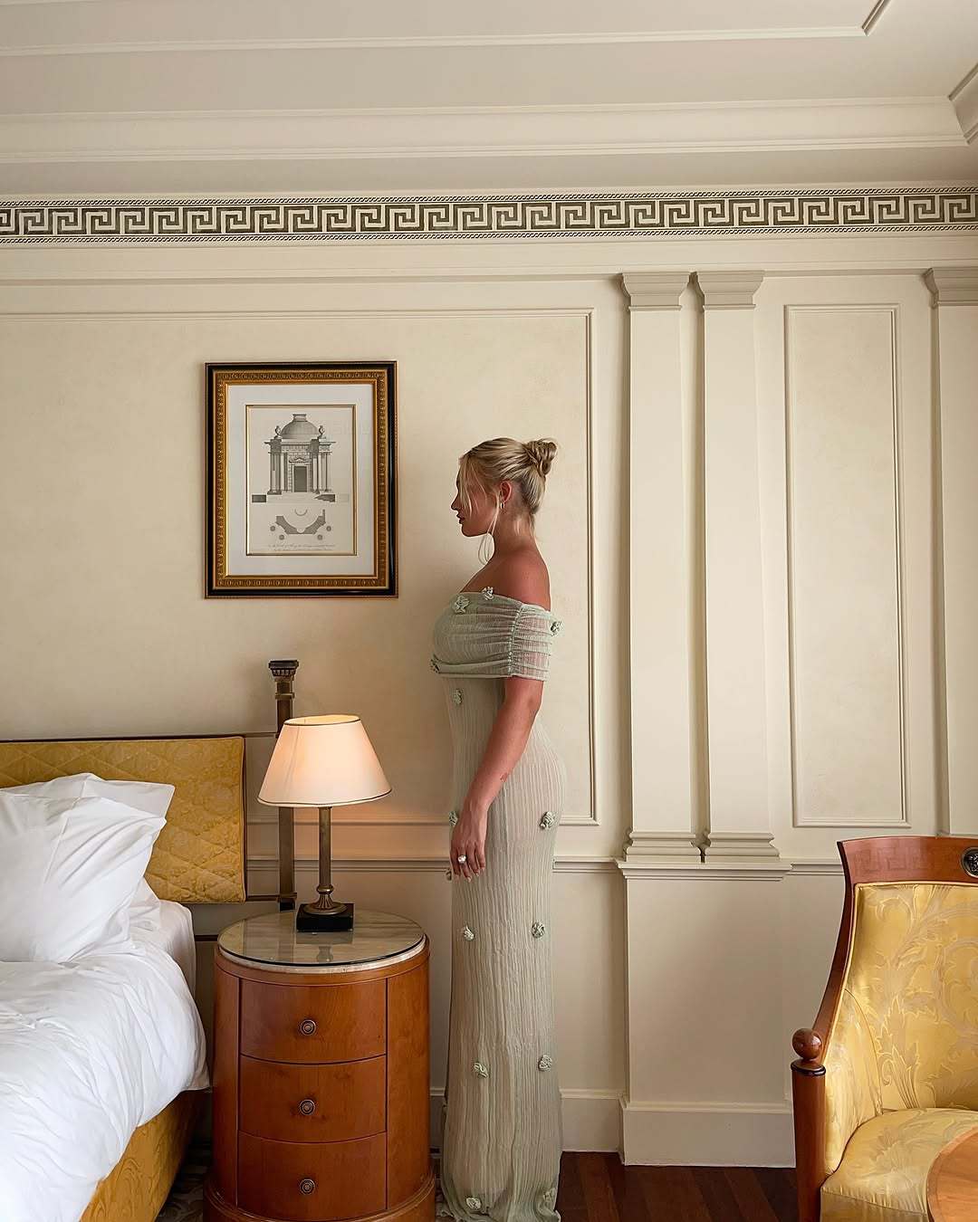 KYLIE | OFF-SHOULDER FLORAL MATERNITY MAXI DRESS