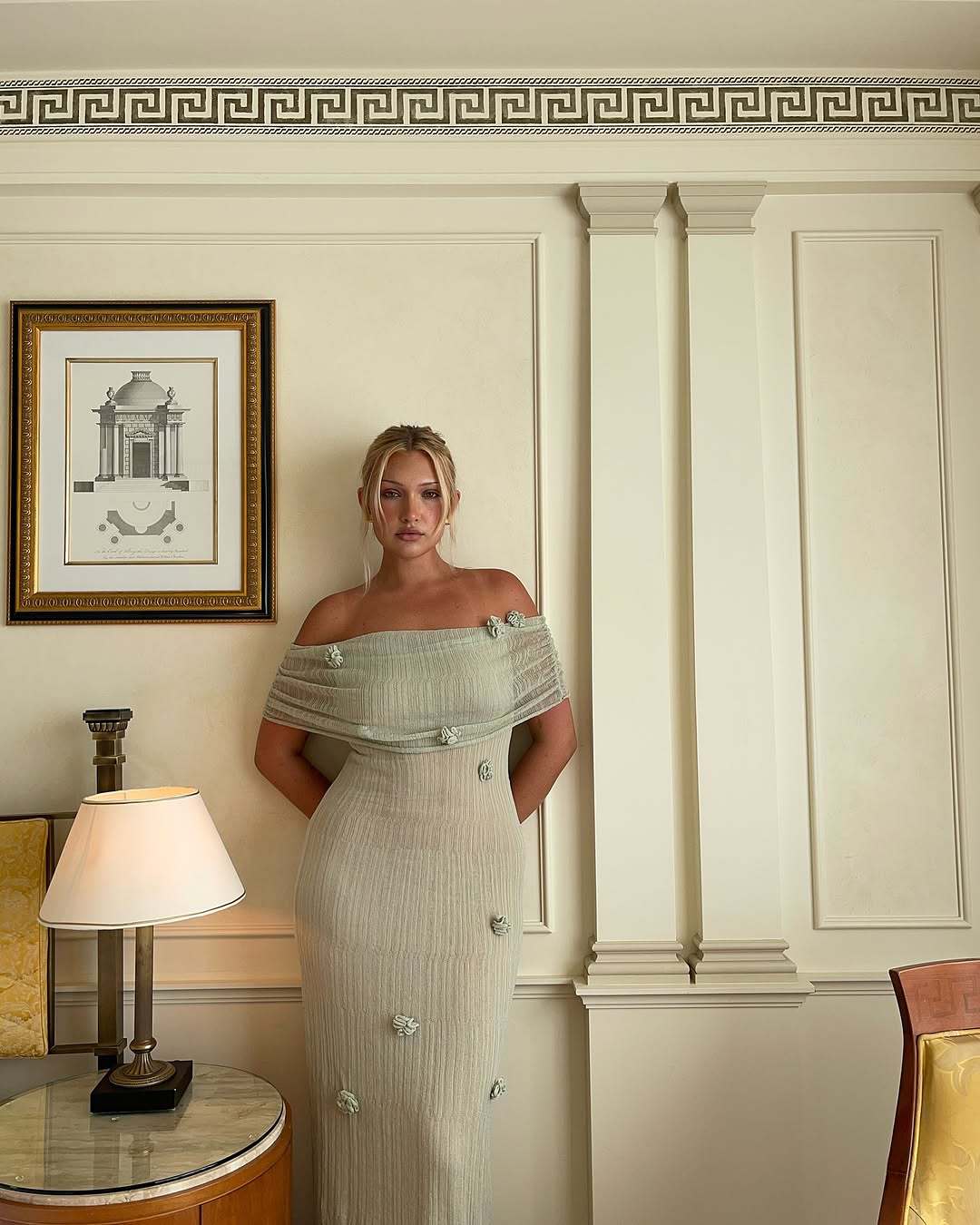 KYLIE | OFF-SHOULDER FLORAL MATERNITY MAXI DRESS