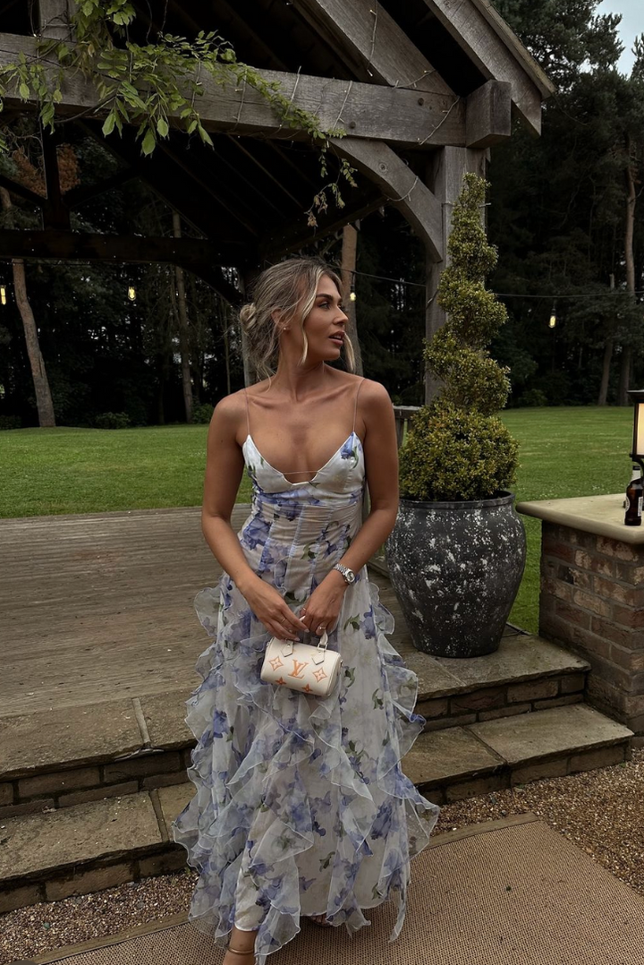 SIENNA | FLORAL CUT-OUT BEACH MAXI DRESS