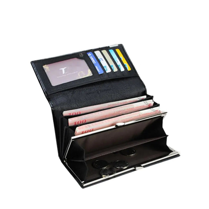 CHARLENE | LUXURY CROCODILE-EMBOSSED LEATHER WALLET