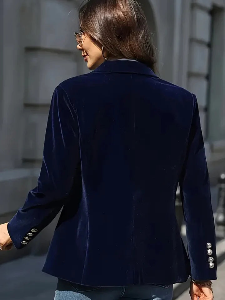 MIDNIGHT VELVET BLAZER