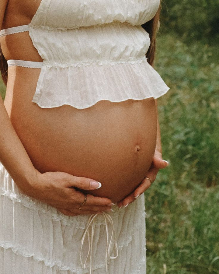 JUNA | MATERNITY HALTER NECK TWO-PIECE SET