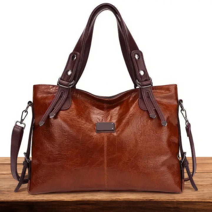 GRACIE | CLASSIC LEATHER CROSSBODY TOTE