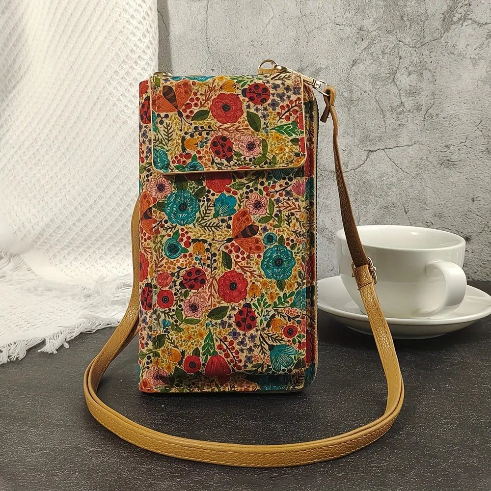 JUDITH | BOHO FLORAL CROSSBODY WALLET & PHONE PURSE