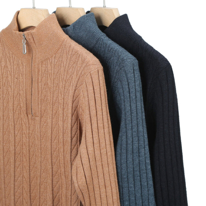 VALENTINO | MEN’S RIBBED MOCK-NECK SWEATER