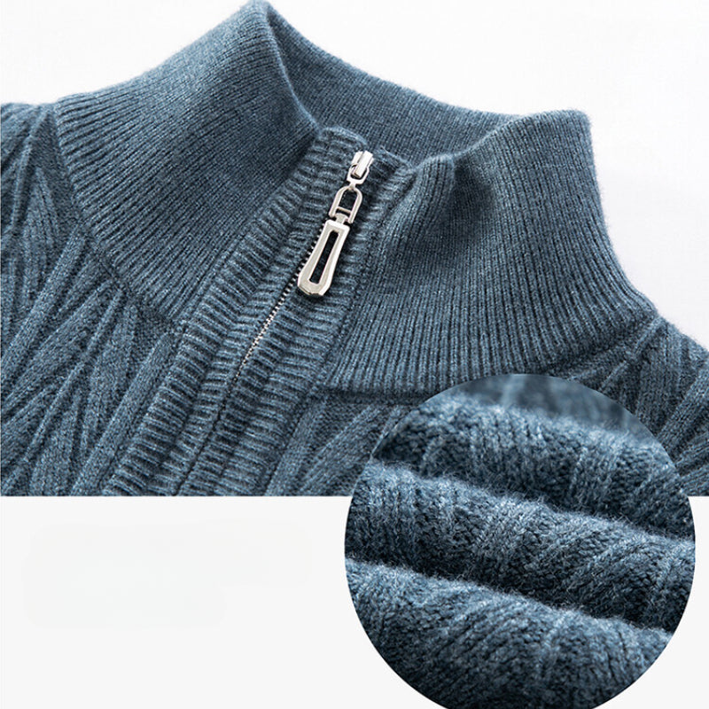 VALENTINO | MEN’S RIBBED MOCK-NECK SWEATER