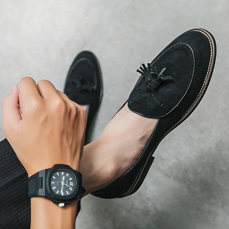 MARCO | ITALIAN SUEDE TASSEL LOAFERS